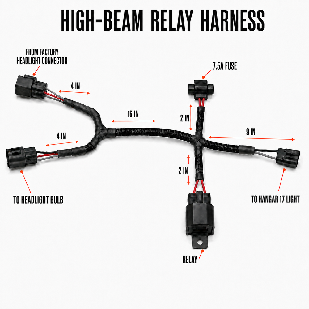 High-Beam Relay Harness — Ski-Doo/Lynx
