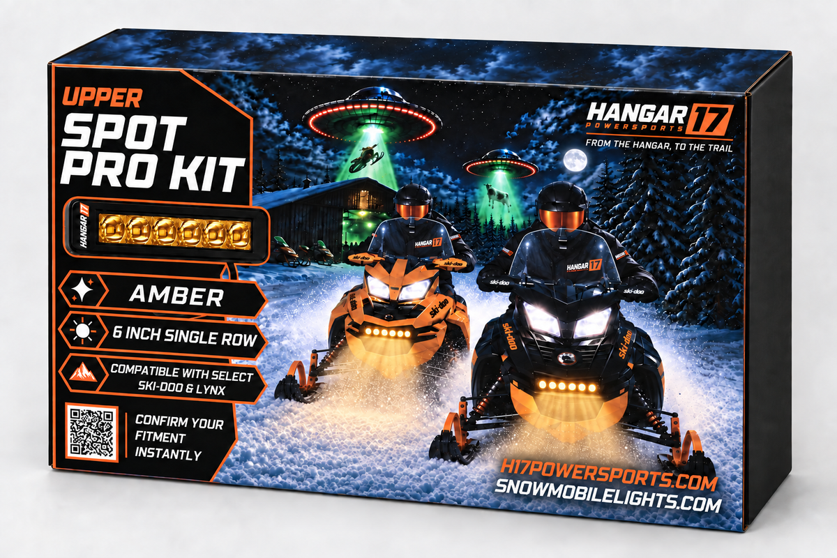 Hangar 17 Upper Spot Pro Kit - Amber packaging with amber single-row lights