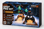 Hangar 17 Upper Spot Pro Kit - Amber packaging with amber single-row lights