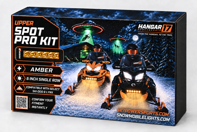 Hangar 17 Upper Spot Pro Kit - Amber packaging with amber single-row lights