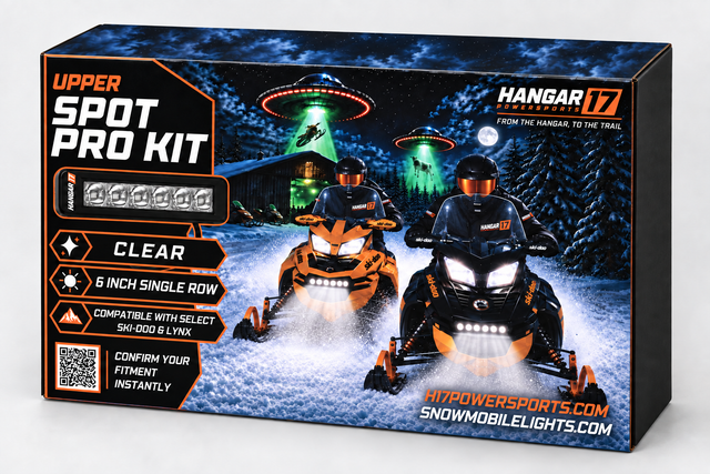 Hangar 17 Upper Spot Pro Kit - Clear packaging with clear single-row lights