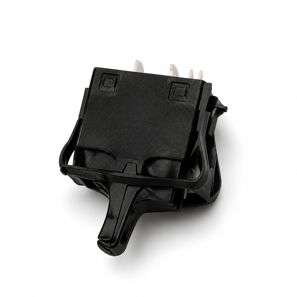 OEM Ski-Doo and Lynx light switch isolated on a white background for compatible Hangar 17 light-kit and Super Harness installations